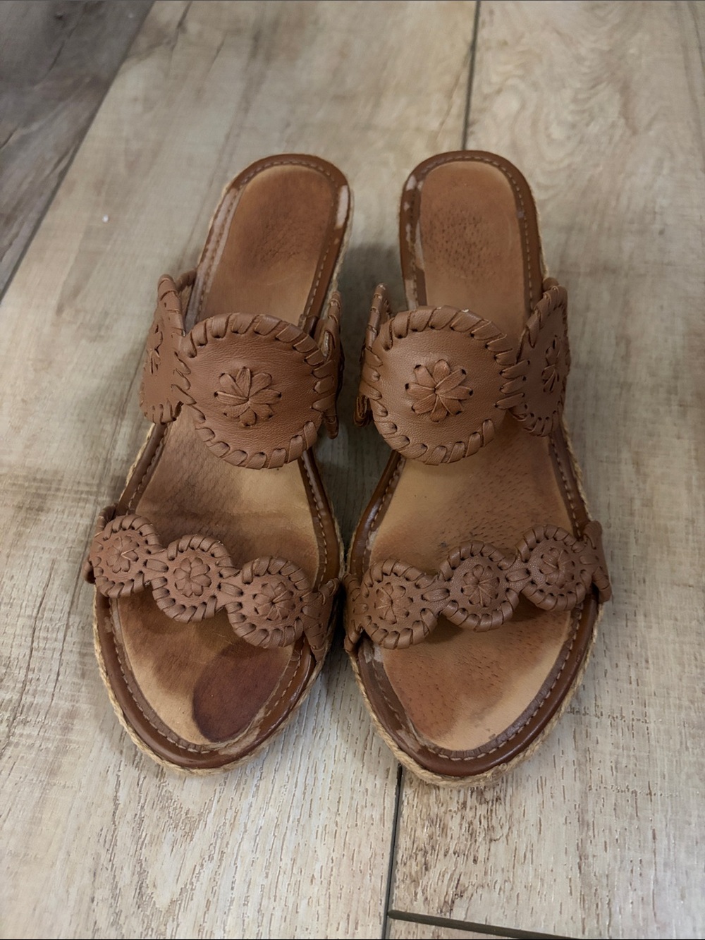 Jack Rogers Woven Wedges